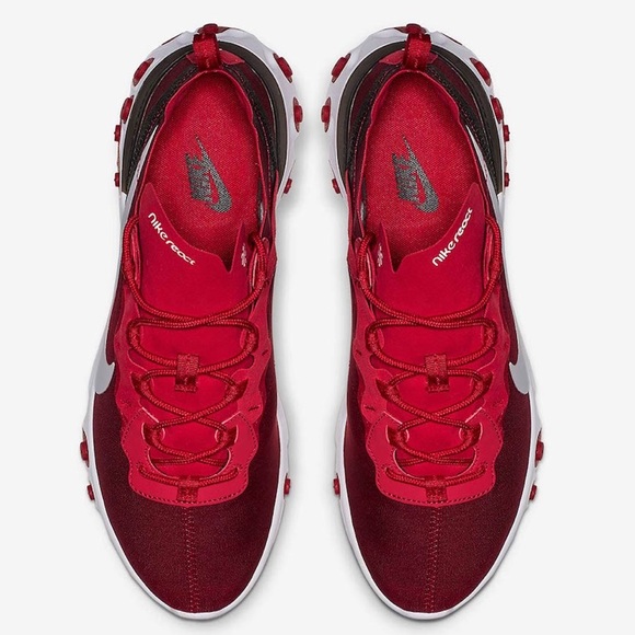 Nike React Element 55 Gym Red Men’s Size 10.5 New - Picture 4 of 13